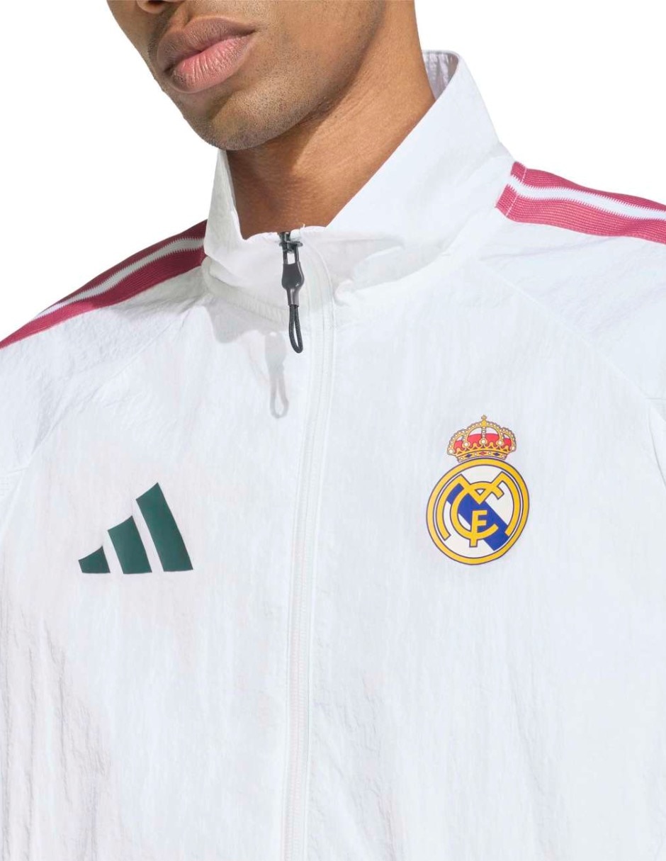 Chamarra para fútbol Adidas Football teams Real Madrid Club de Fútbol Real H Anth para hombre
